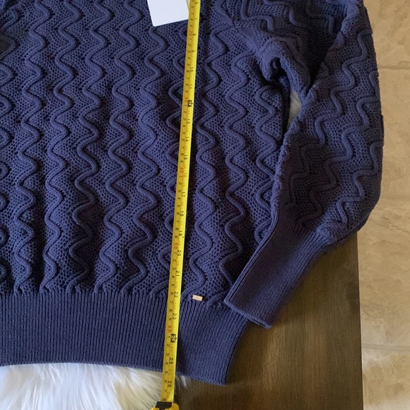 Ted Baker London Romanu Cotton Blend Pointelle Sweater Size 3 - Picture 11 of 16